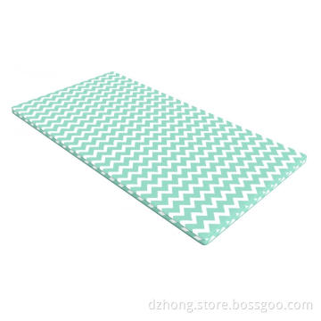 Memory Foam Roll Lounger Green Waves